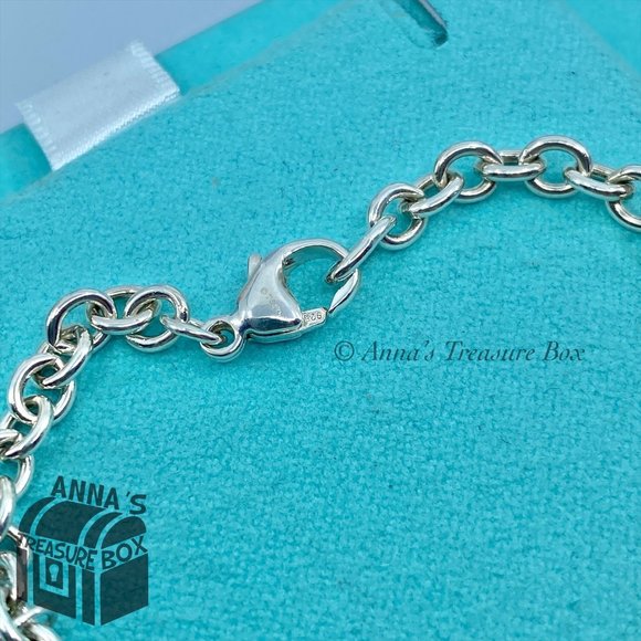 Tiffany & Co. 925 Silver Dragonfly Butterfly Turtle Firefly 7.25" Bracelet (pch) - Picture 7 of 9